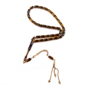 Kapsül Kesim 10x6,5 mm Özel Seri Ateş Kehribar Tesbih thumbnail 1