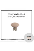 İZ YAPI RENKLİ LAVABO POP UP + SİFON MAT BEYAZ - 4
