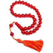 Küre Kesim 16x14 mm Koleksiyonluk İri Boy Simli Katalin 48 cm Saray Püsküllü Tesbih thumbnail 1