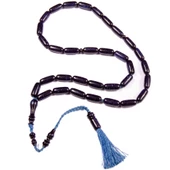 Kapsül Kesim 18x18 mm Koleksiyonluk Simli Katalin  Saray Püsküllü Tesbih thumbnail 1