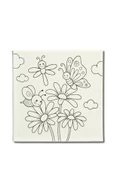 Okul Etkinliği-2'li Tuval Boyama Seti. 20x20 Cm Uv Baskı 6 Akrilik Boya 1 Fırça-model-172 - 2