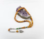 Nakkaş İmame İşçilikli Yeni Döküm Katalin Tesbih 11x9mm Alpaka Püskül thumbnail 2