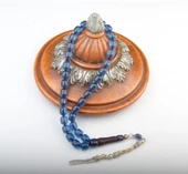 Kapsül Kesim 11x10mm Beyrut Kehribarı Alpaka Püsküllü Tesbih - 1