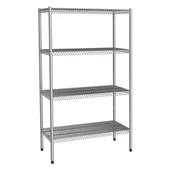 Empero EMP.T.2.46137-18-4 Tel Raf-4 katlı-inox 201-137x46x180 cm - 1