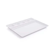 Gmb Nazen K-72 Termoset Kırılmaz - 5 bölmeli kahvaltı tabağı 30 Adet - 1