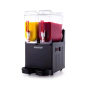 Samixir SLUSH24.B Slush Twin, Granita, Meyve Suyu Dispenseri, 12+12 L, Siyah - 1