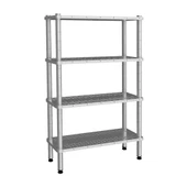 Empero EMP.D.2.46122-18-4-D 4 Katlı Delikli Raflar 46x122x180 cm INOX 201 - 1