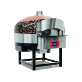 Empero EMP.SPO.02-D-BB-LPG Dijital Gazlı Döner Taban Pizza Fırını 9 Pizza Kapasiteli -Kahverengi, Siyah LPG'li - 1