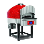 Empero EMP.SPO.04-D-RB-LPG Diital Gazlı Döner Taban Pizza Fırını 6 Pizza Kapasiteli - Kırmızı, Siyah LPG'li - 1