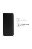 Xiaomi Redmi 20000 Mah Taşınabilir Hızlı Şarj Cihazı - Usb-C - 18W 2 Çıkışlı Powerbank - Siyah - 3
