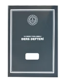 10 Ders Yoklamalı Ders Defteri 28x41 Gri Plastik Kapak - 1