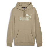 Puma Ess Big Logo Hoodie Erkek Bej Kapüşonlu Sweatshirt - 586689 13 - 1