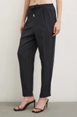 Beli Lastikli Boru Paça Pantolon Lacivert - 4