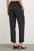 Beli Lastikli Boru Paça Pantolon Lacivert - 6