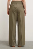 Geniş Paça Pantolon Haki - 6