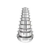 Kapp 30015520 Helvane Tencere-Kapaklı-55x20 cm-40 Litre - 1