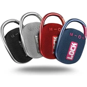 Powerway Lock Mavi Taşınabilir Bluetooth Hoparlör Ses Bombası Kilit Özellikli - 4