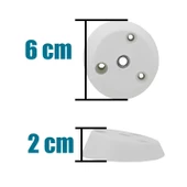 4 Adet Dereceli Zigon Sehpa Ayağı Tabanı Mobilya Masa Açılı Orta Sehpa Ayak Bağlantı Aparatı Beyaz - 7