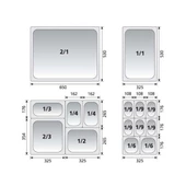 Bilge Gastronom Küvet - GN 1/6*100 standart küvet - 2