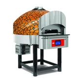 Empero EMP.SPO.04-D-GB-NG Dijtial Gazlı Döner Taban Pizza Fırını 6 Pizza Kapasiteli - Altın, Siyah Doğalgazlı - 1