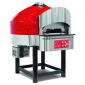 Empero EMP.SPO.04-RB-NG  Gazlı Döner Tabanlı Pizza Fırını 6 Pizza Kapasitel - Kırmızı, Siyah, Doğalgazlı - 1