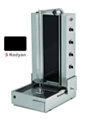 Empero EMP.DN.211-LPG Döner Ocağı Gazlı Camlı 4 Radyanlı***lpg - 1