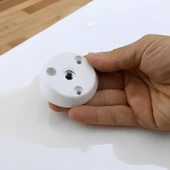 8 Adet Dereceli Zigon Sehpa Ayağı Tabanı Mobilya Masa Açılı Orta Sehpa Ayak Bağlantı Aparatı Beyaz - 2