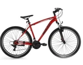 BİSAN LEON ERKEK DAĞ BİSİKLETİ 34CM V 24 JANT 21 VİTES BAYRAK KIRMIZISI SİYAH - 1
