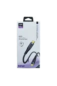 K670 Safe Type-c - Type-c 60w 1.3m Örgü Şarj Kablosu - 7