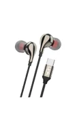 Link Tech E84 Type-c Hd Stereo Kulak Içi Kablolu Kulaklık Siyah - 1