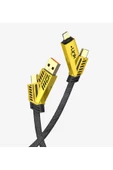 K474 Mecha Stil 120cm 100W 4'lü Hızlı Şarj Kablosu - 1