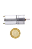 12v 100rpm Jga25-370 Redüktörlü Dc Motor Metal Dişli Yüksek Tork Kuvvet 25mm Robot Oyuncak - 5