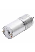 12v 620rpm Jga25-370 Redüktörlü Dc Motor Metal Dişli Yüksek Tork Kuvvet 25mm Robot Oyuncak thumbnail 6