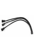 1 to 3 Çoğaltıcı 25cm Fan Uzatma Kablosu Y Tip 4 Pin 3 Pin Bilgisayar Kasa Anakart Ekran Kartı thumbnail 7