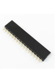 16 Pin Tek Sıra Dişi Header 180 Derece 1x16 Pin 2.54mm Soket Konnektör Breadboard Pcb Devre Bağlantı thumbnail 1
