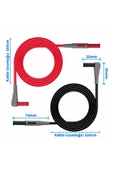 1 Çift P1033 Multimetre Probu 4mm Banana Tip Soket 1000v 10a Catııı 1 Mt Kablo Voltmetre Avometre thumbnail 4