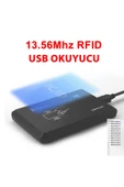 13.56Mhz Usb Rfid Okuyucu RFID Manyetik Kart Anahtarlık Etiket Okuyucu Personel Takip Kapı Giriş thumbnail 2