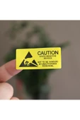 10 Adet Antistatik Uyarı Etiketi Elektrostatik Elektrik Esd Ikaz Caution Dikkat Yapışkan Stiker thumbnail 6