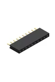 10 Pin Tek Sıra Dişi Header 180 Derece 1x10 Pin 2.54mm Soket Konnektör Breadboard Pcb Devre Bağlantı thumbnail 1