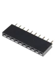 10 Pin Tek Sıra Dişi Header 180 Derece 1x10 Pin 2.54mm Soket Konnektör Breadboard Pcb Devre Bağlantı thumbnail 2