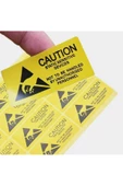 10 Adet Antistatik Uyarı Etiketi Elektrostatik Elektrik Esd Ikaz Caution Dikkat Yapışkan Stiker thumbnail 4