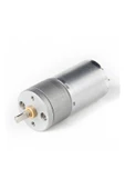 12v 60rpm Jga25-370 Redüktörlü Dc Motor Metal Dişli Yüksek Tork Kuvvet 25mm Robot - 3