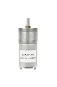 12v 1200rpm Jga25-370 Redüktörlü Dc Motor Yüksek Tork Kuvvet 25mm Robot Oyuncak Rc Araba thumbnail 1