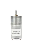 12v 100rpm Jga25-370 Redüktörlü Dc Motor Metal Dişli Yüksek Tork Kuvvet 25mm Robot Oyuncak - 1