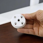 4 Adet Düz Beyaz Zigon Sehpa Ayağı Tabanı Mobilya Masa Açılı Orta Sehpa Ayak Bağlantı Aparatı thumbnail 2