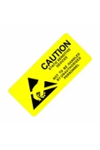 10 Adet Antistatik Uyarı Etiketi Elektrostatik Elektrik Esd Ikaz Caution Dikkat Yapışkan Stiker thumbnail 5