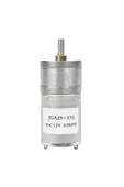 12v 60rpm Jga25-370 Redüktörlü Dc Motor Metal Dişli Yüksek Tork Kuvvet 25mm Robot - 1