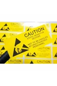 10 Adet Antistatik Uyarı Etiketi Elektrostatik Elektrik Esd Ikaz Caution Dikkat Yapışkan Stiker thumbnail 7