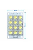 DC 3V 5V 1W Beyaz Led Board Modül 12 Adet Led Masa Gece Lambası Mobil Aydınlatma Hw-5v-12Led thumbnail 5