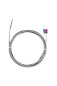 K Type Thermocouple 1 Metre Silindir Tip Başlık Sıcaklık Isı Sensörü 0C / 800C Paslanmaz Çelik Prob - 6